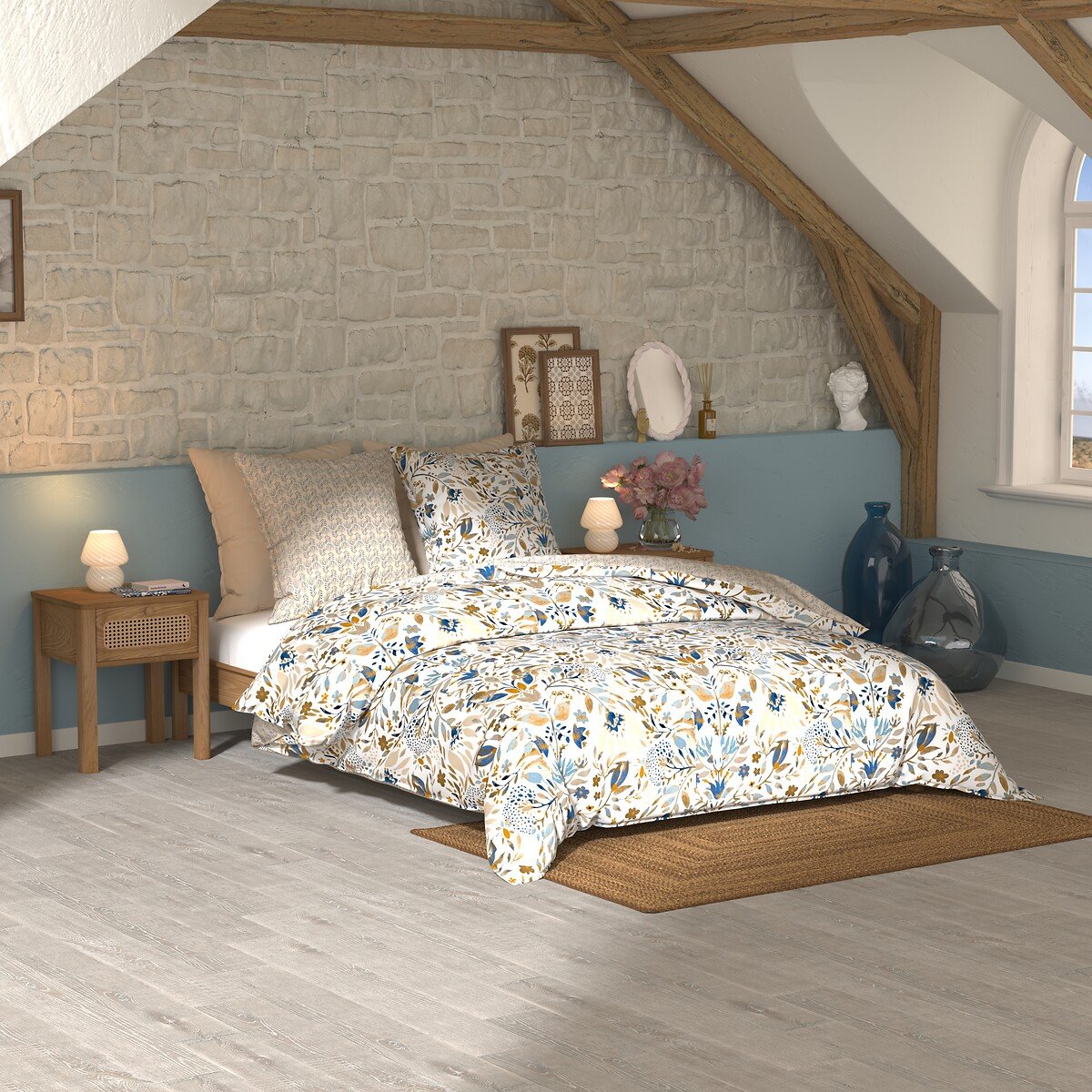 Funda n&oacute;rdica y fundas de coj&iacute;n KILDA 240x260cm