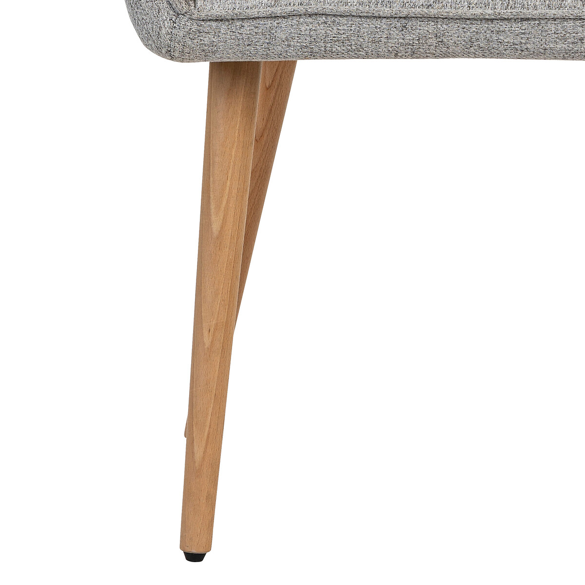 Sill&oacute;n De Tela Gris Claro Con Patas Claras Visoca