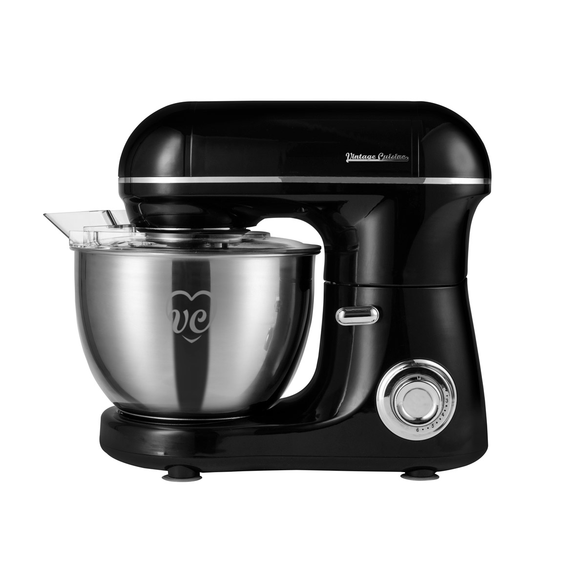 Batidora Amasadora Con Bowl Color Negro