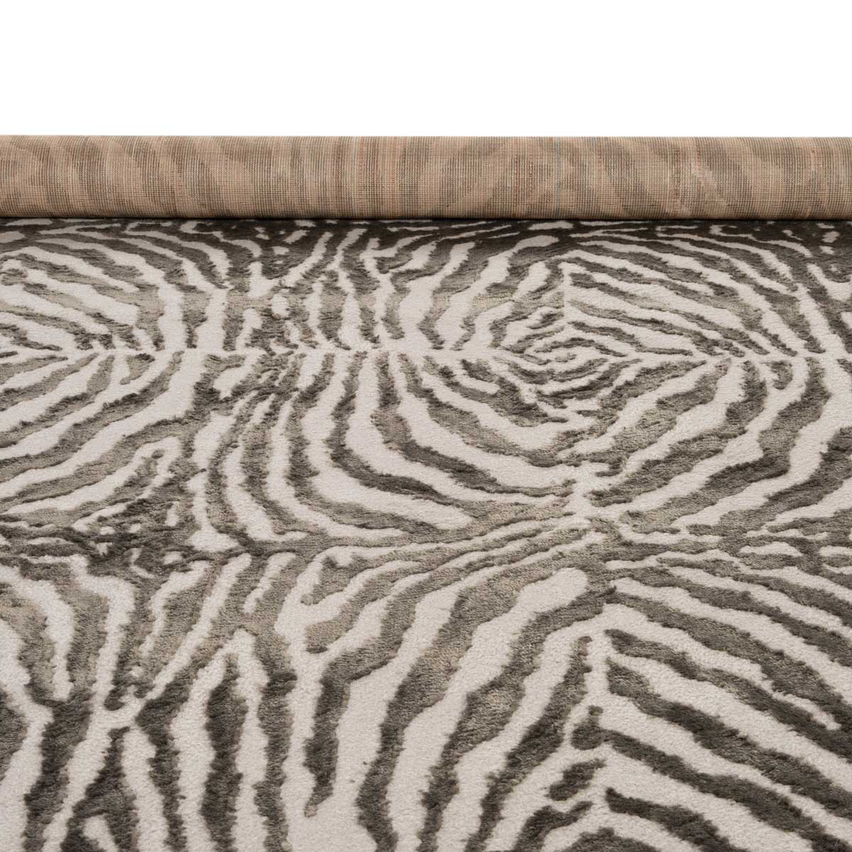 Alfombra Zaha Antracita Cebra 160x235Cm