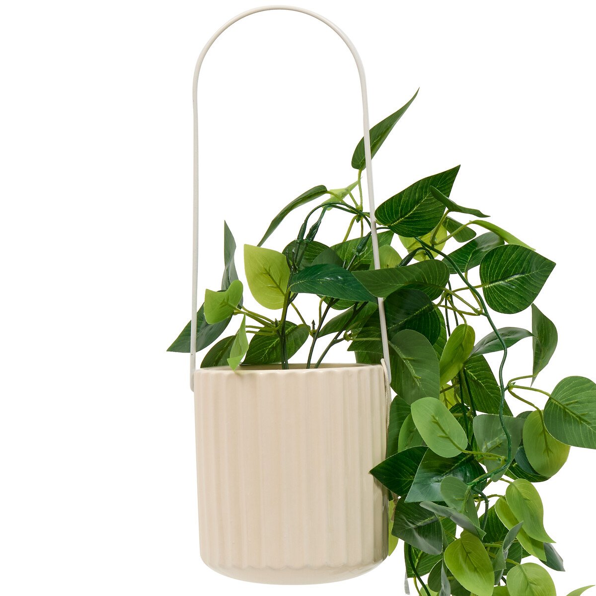 Maceta colgante POOLSIDE con planta artificial