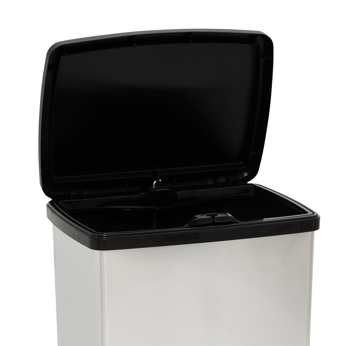 Cubo de basura plateado softclose 50L