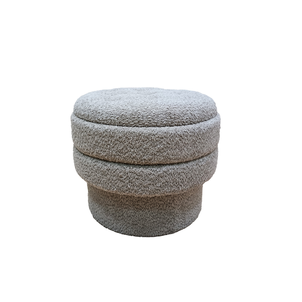 Puf MARVAO beige de tejido D55cm