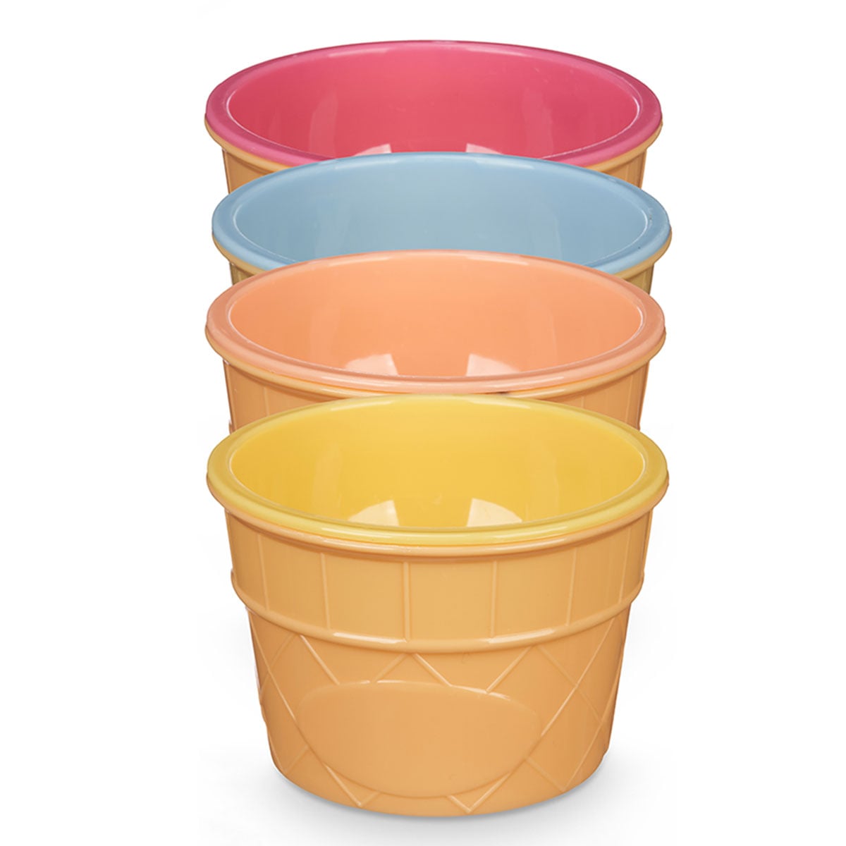 Juego de 4 copas de helado con cuchara