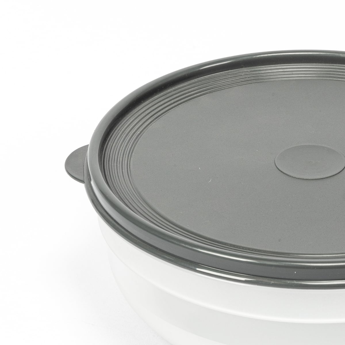Caixa Redonda Com Tampa Cinza 2,8L