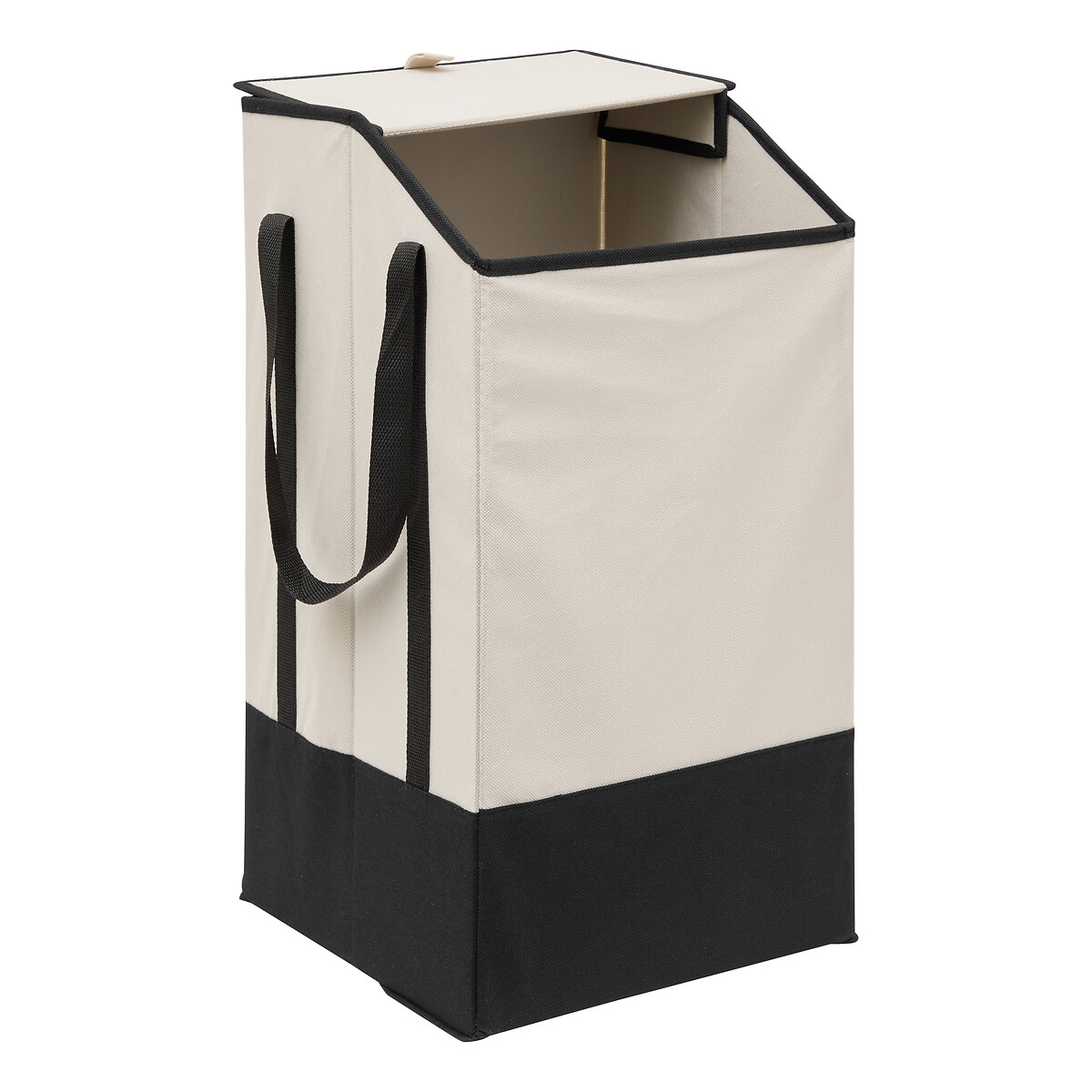 Cesto de ropa beige 45L