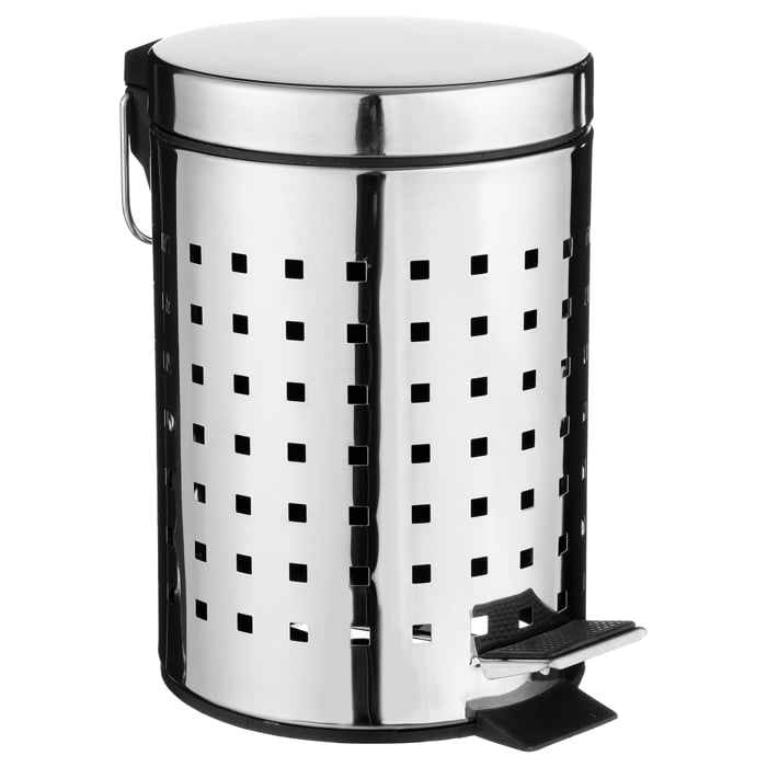 Cubo De Basura P/Ba&ntilde;o Acero Inox. 3L