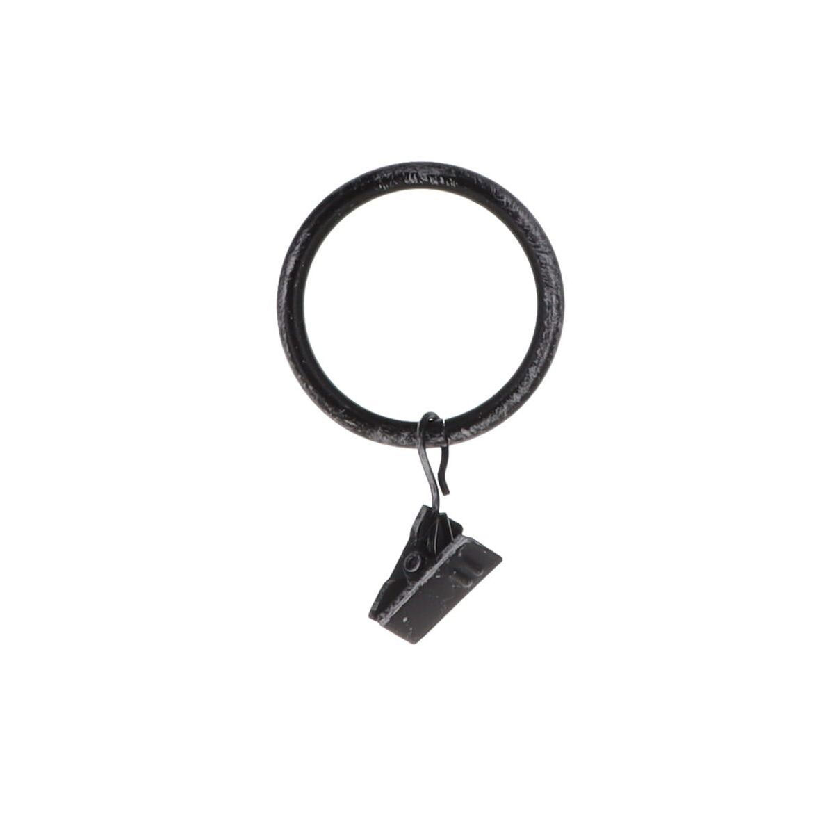 Juego De 8 Anillas C/Pinzas D20 Negro