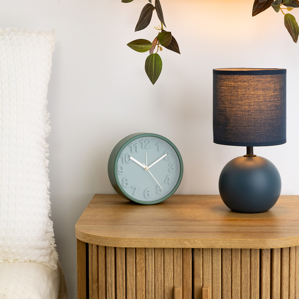 Lámpara De Mesa Timeo Azul 25Cm