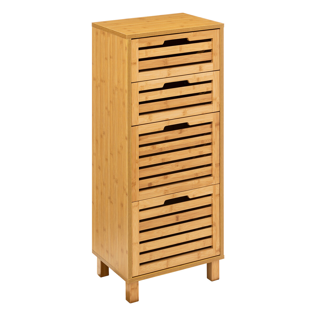 Armario para ba&ntilde;o SICELA marr&oacute;n de bamb&uacute;