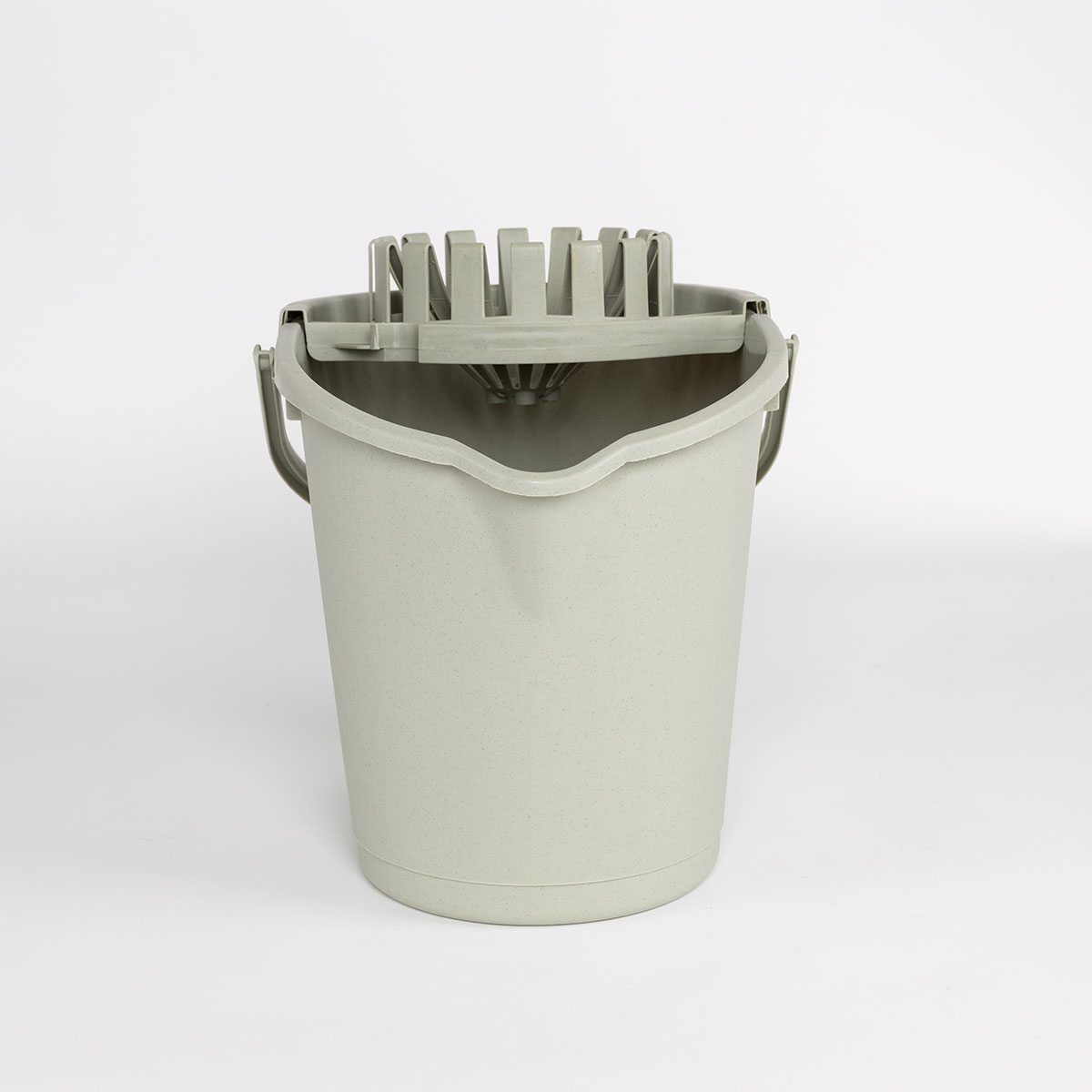 Cubo con exprimidor verde 16L