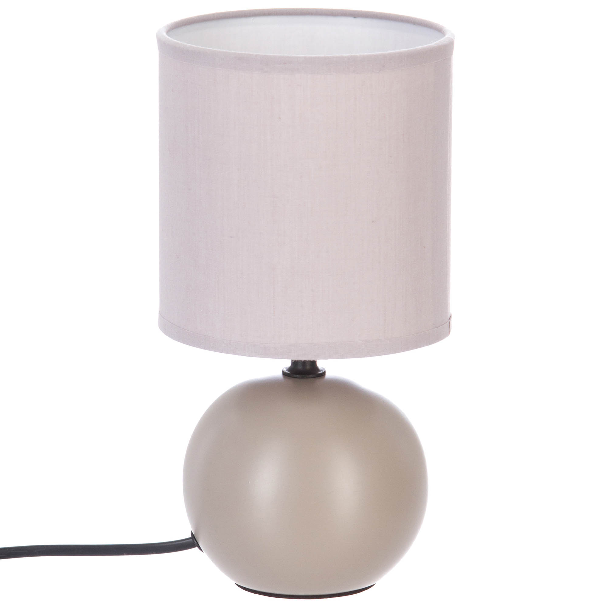 L&aacute;mpara De Mesa Timeo Gris Pardo 25Cm