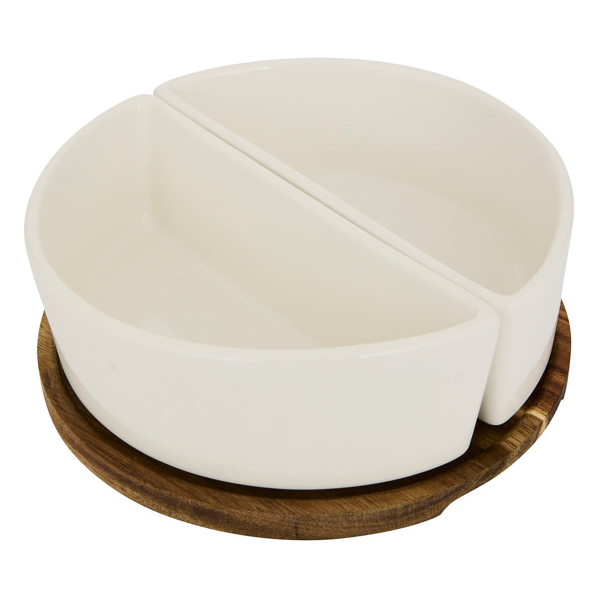 Juego de 2 cuencos de aperitivos ELEGANCE blanco