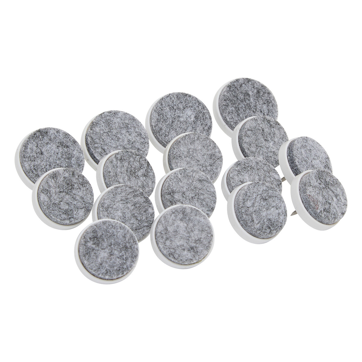 Kit de 16 protectores de suelo gris