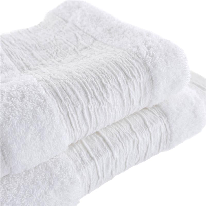 Set de 2 toallas de ba&ntilde;o NUR blanco