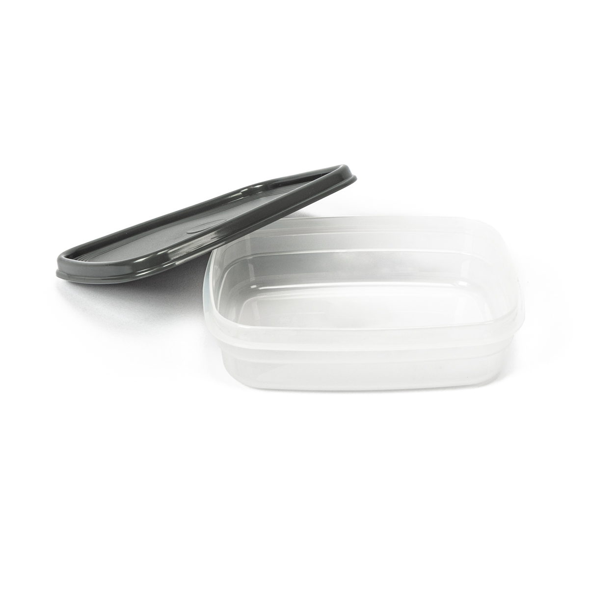 Recipiente Rectangular Gris 0.8L 