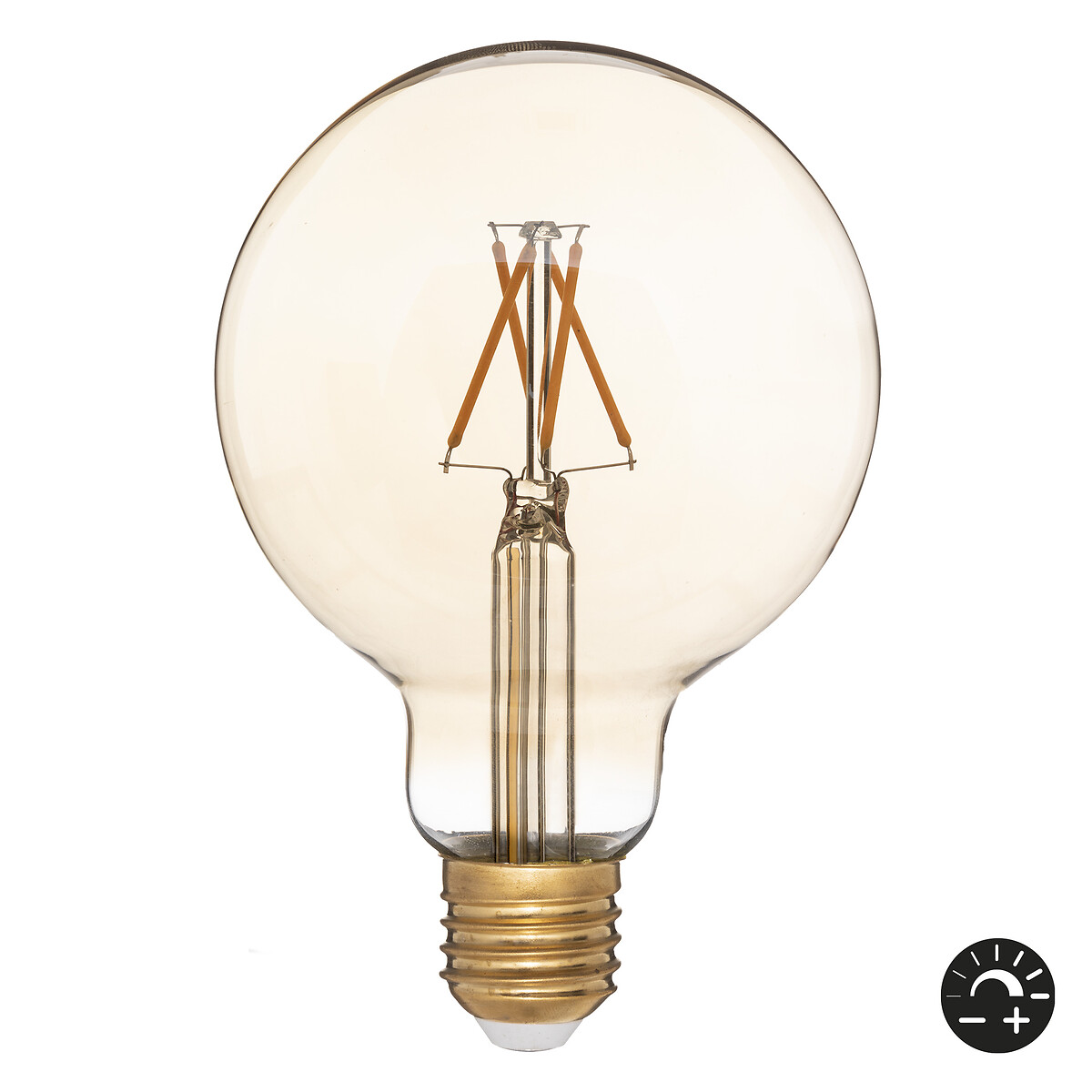 Bombilla Vintage Led Ámbar G95 2W E27