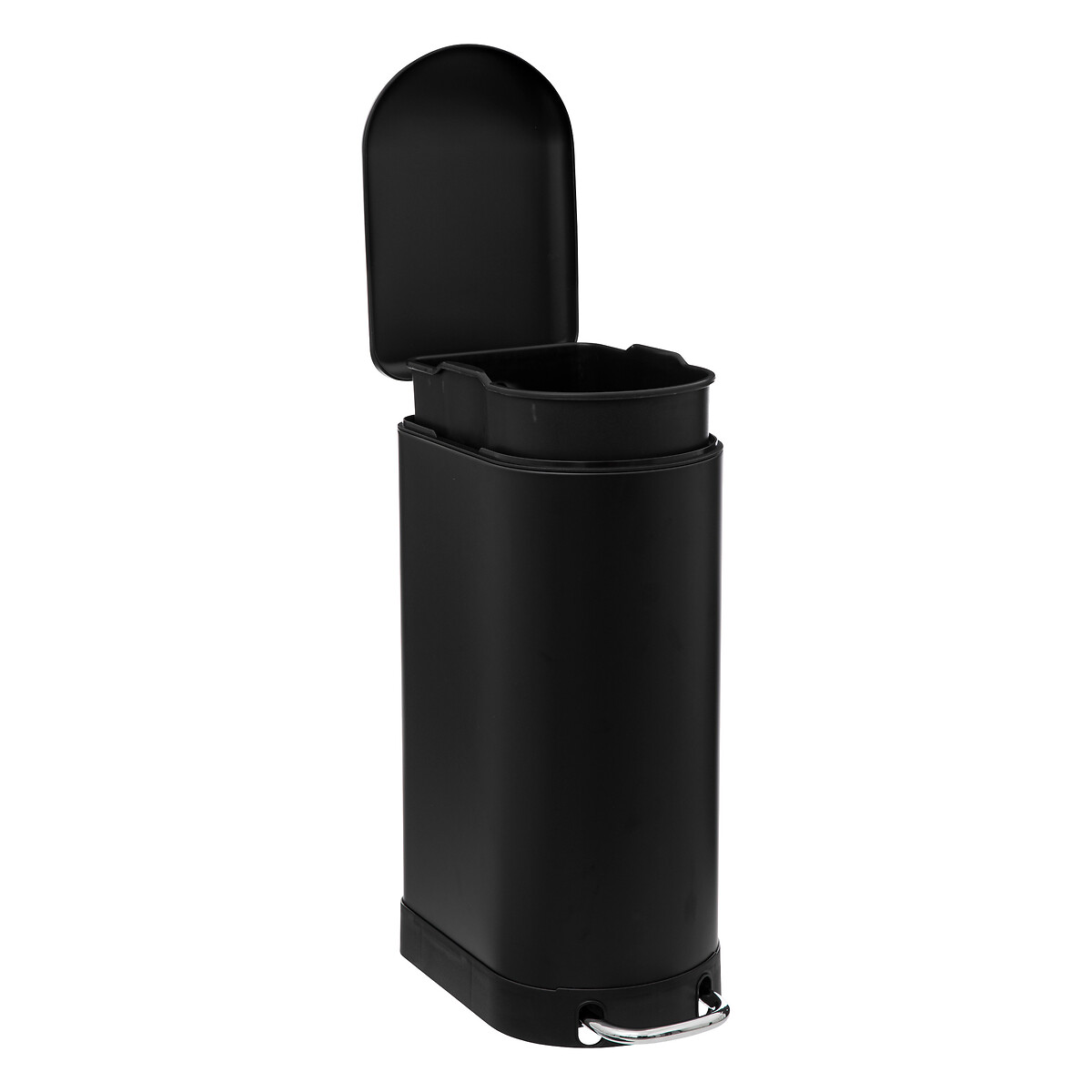 Balde Do Lixo Ariane Preto Com Pedal 30L