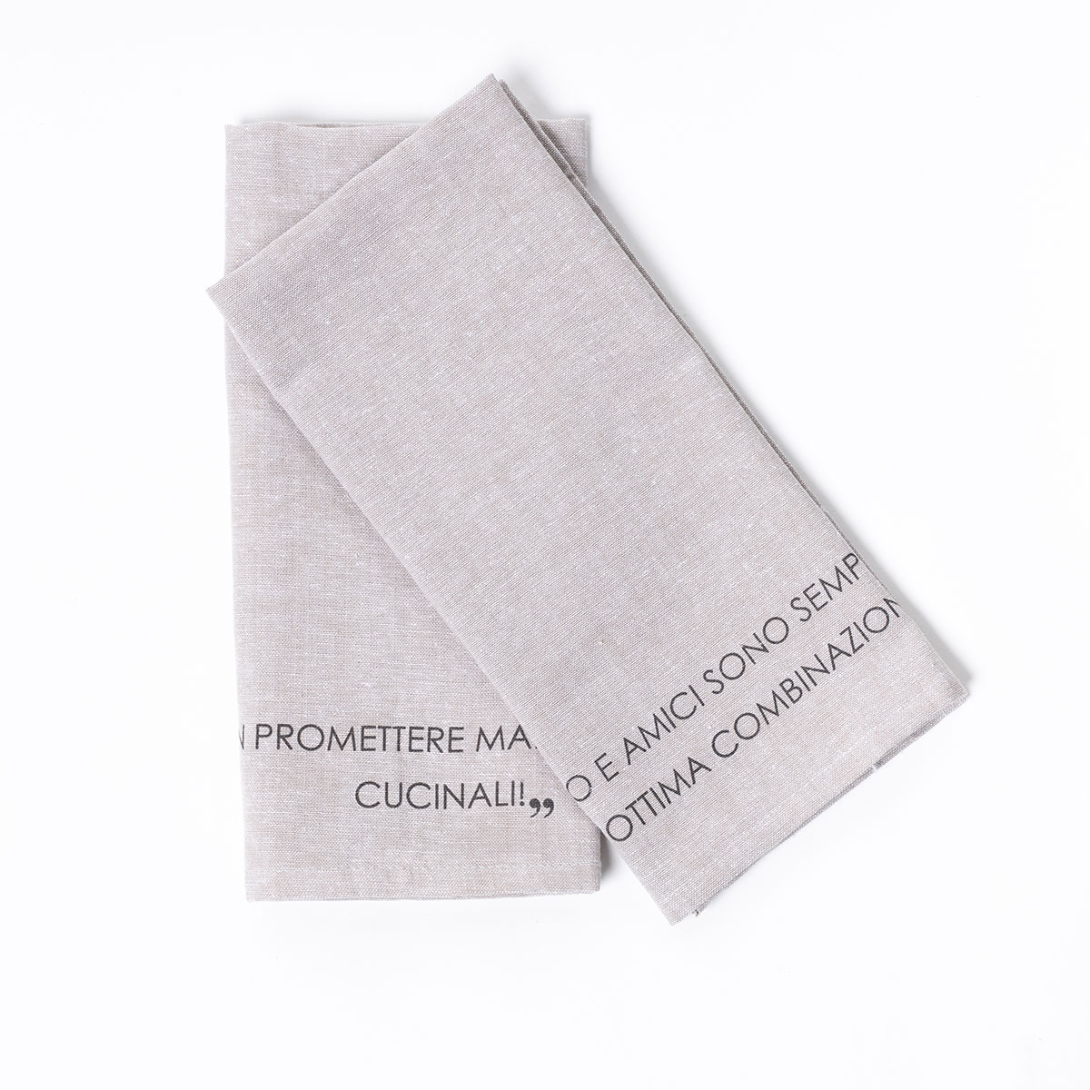 Juego de 2 pa&ntilde;os de cocina taupe 45x65cm