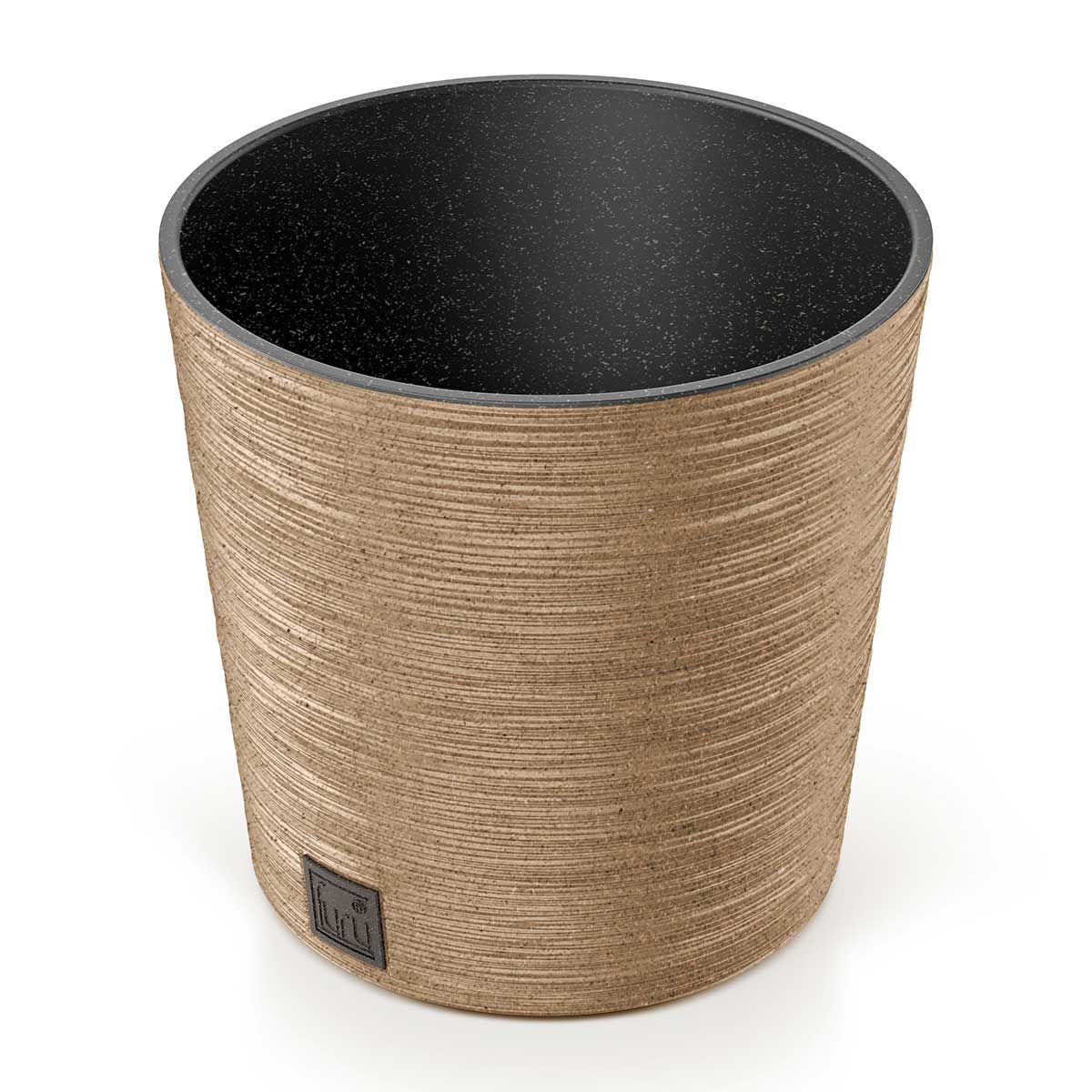 Maceta FURU ECO WOOD marr&oacute;n 25cm