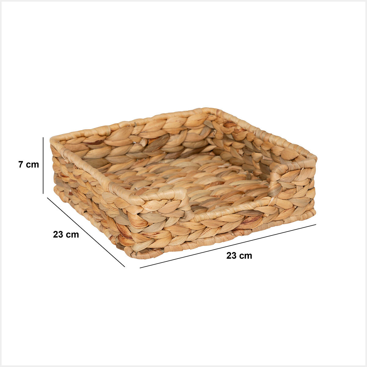 Servilletero De Mimbre 22x22x6.5Cm