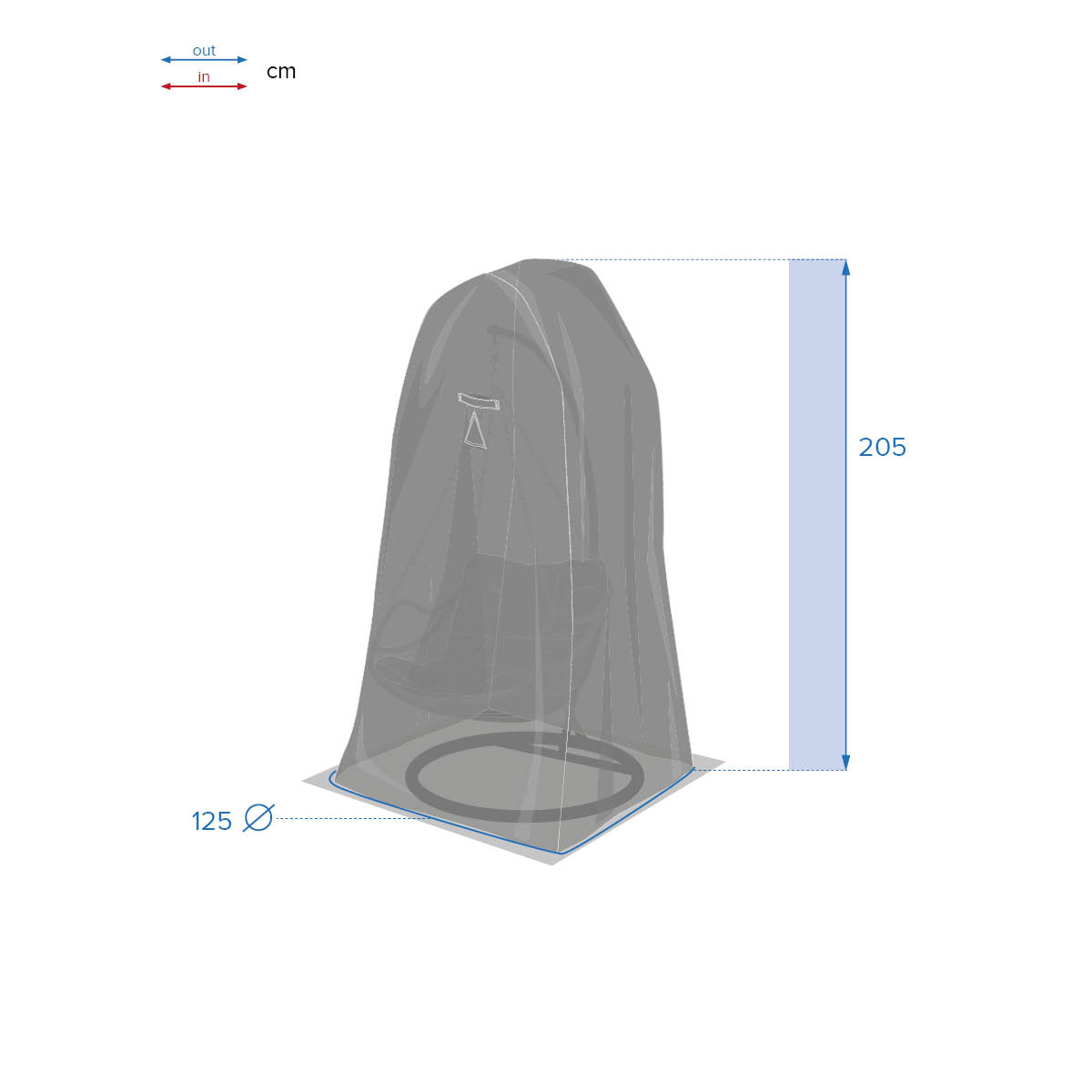 Funda protectora para sill&oacute;n colgante