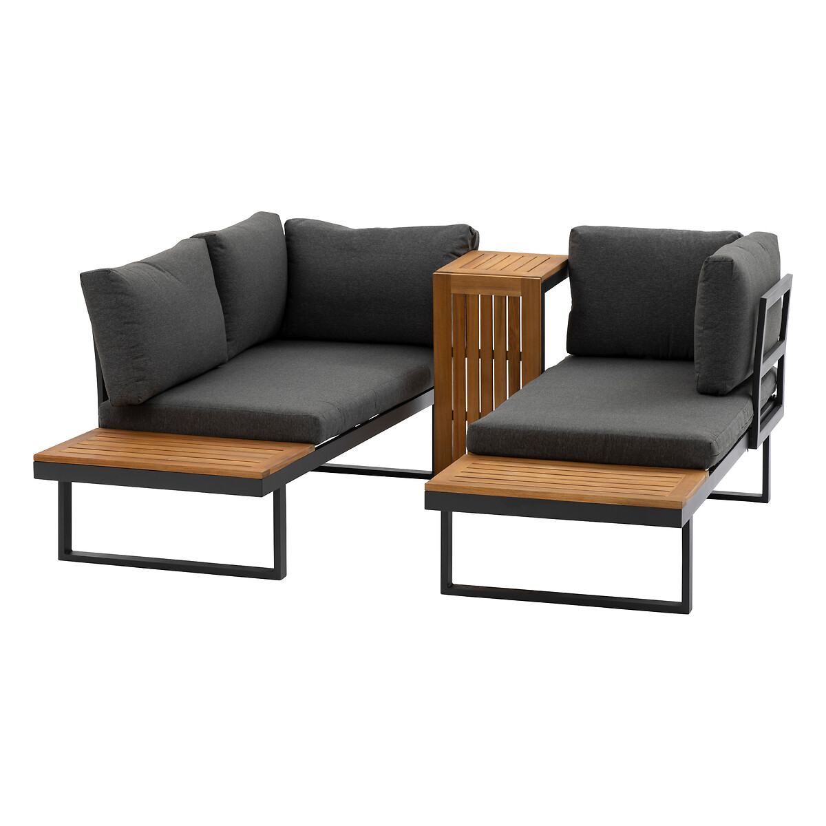 Juego de jard&iacute;n RELAX esquinero gris