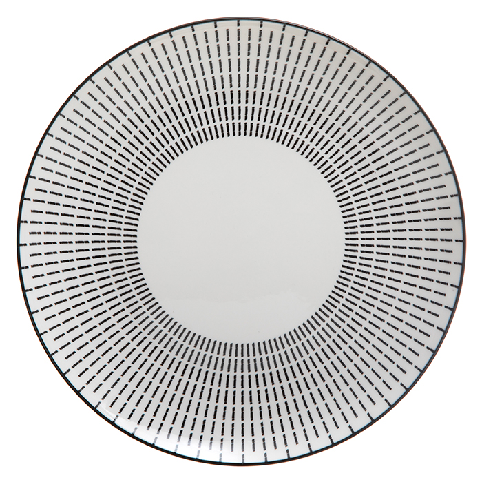Prato Raso 27cm Lunis Preto