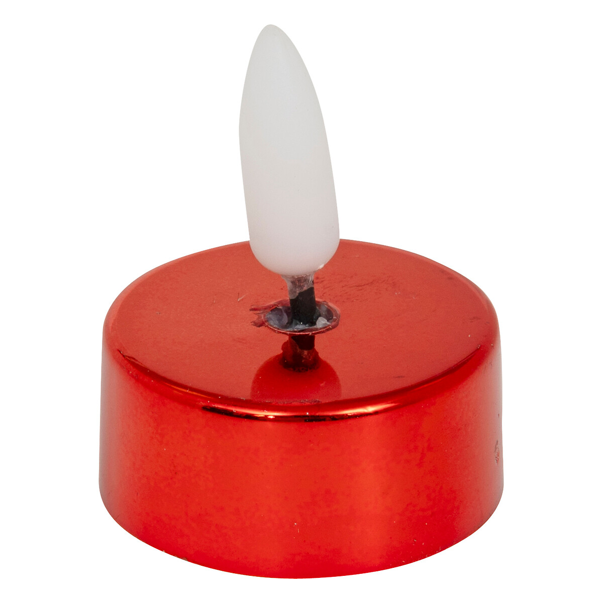 Set de 8 velas led rojas 