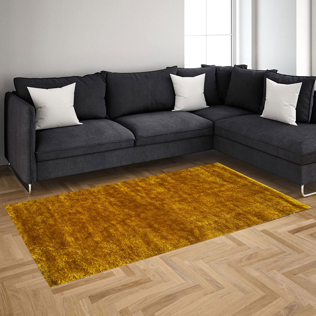 Alfombra Sabugal Amarilla 80x150Cm