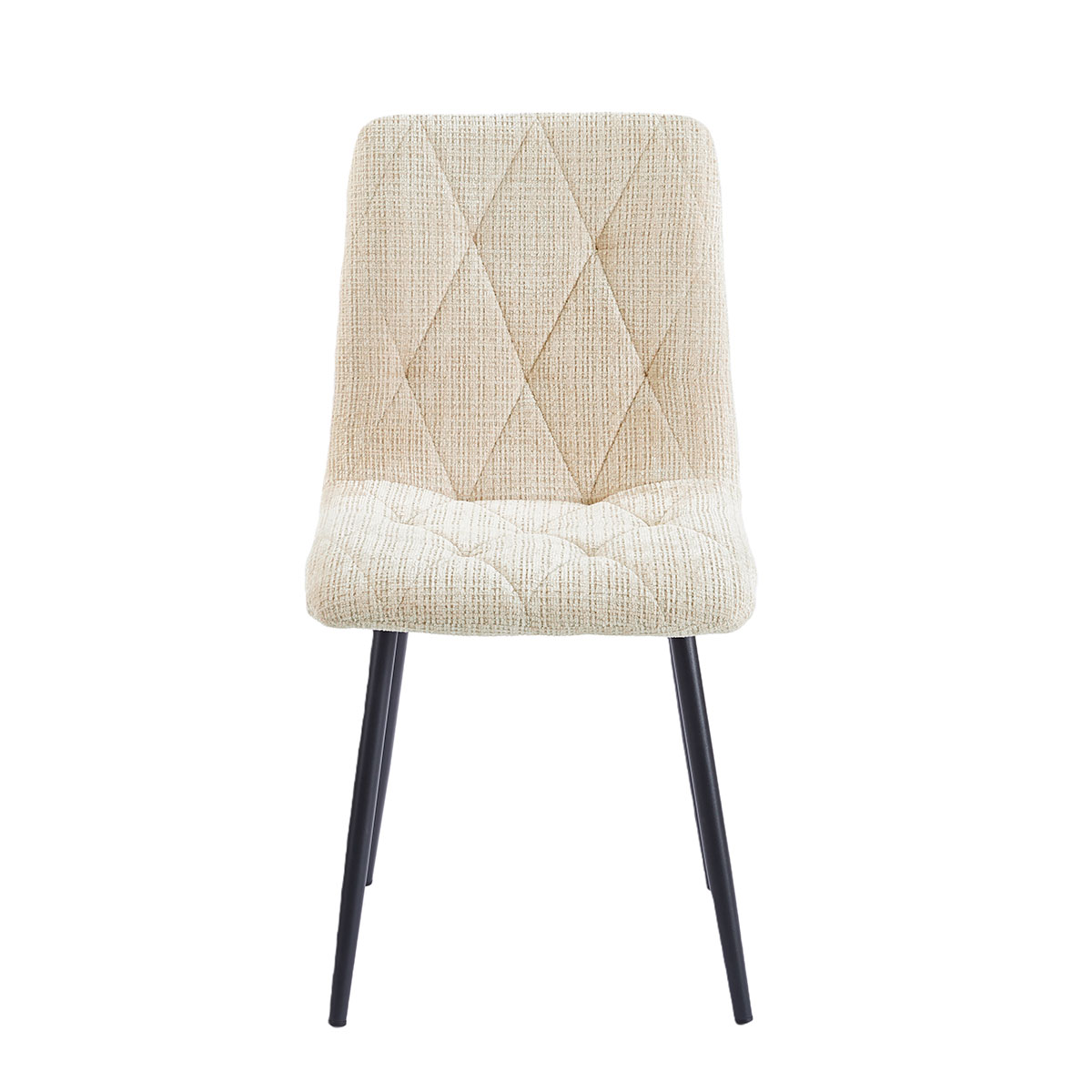 Juego de 2 sillas GALIZES tela beige