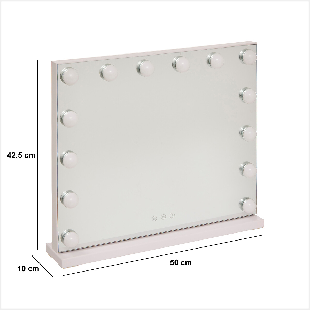 Espejo LED blanco 