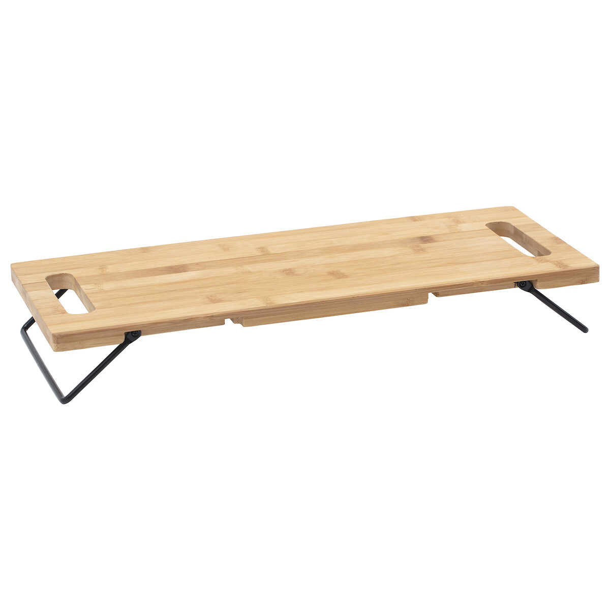 Tabla para aperitivos con patas beige de bamb&uacute;