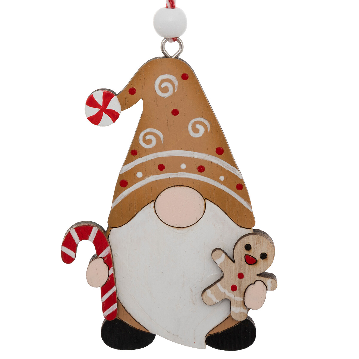 Set De 3 Adorno navide&ntilde;os Gnomo 10cm 