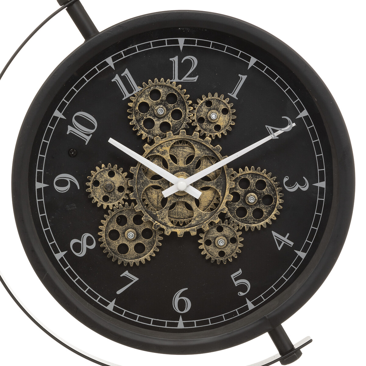 Reloj de mesa negro de metal 40x13x28cm