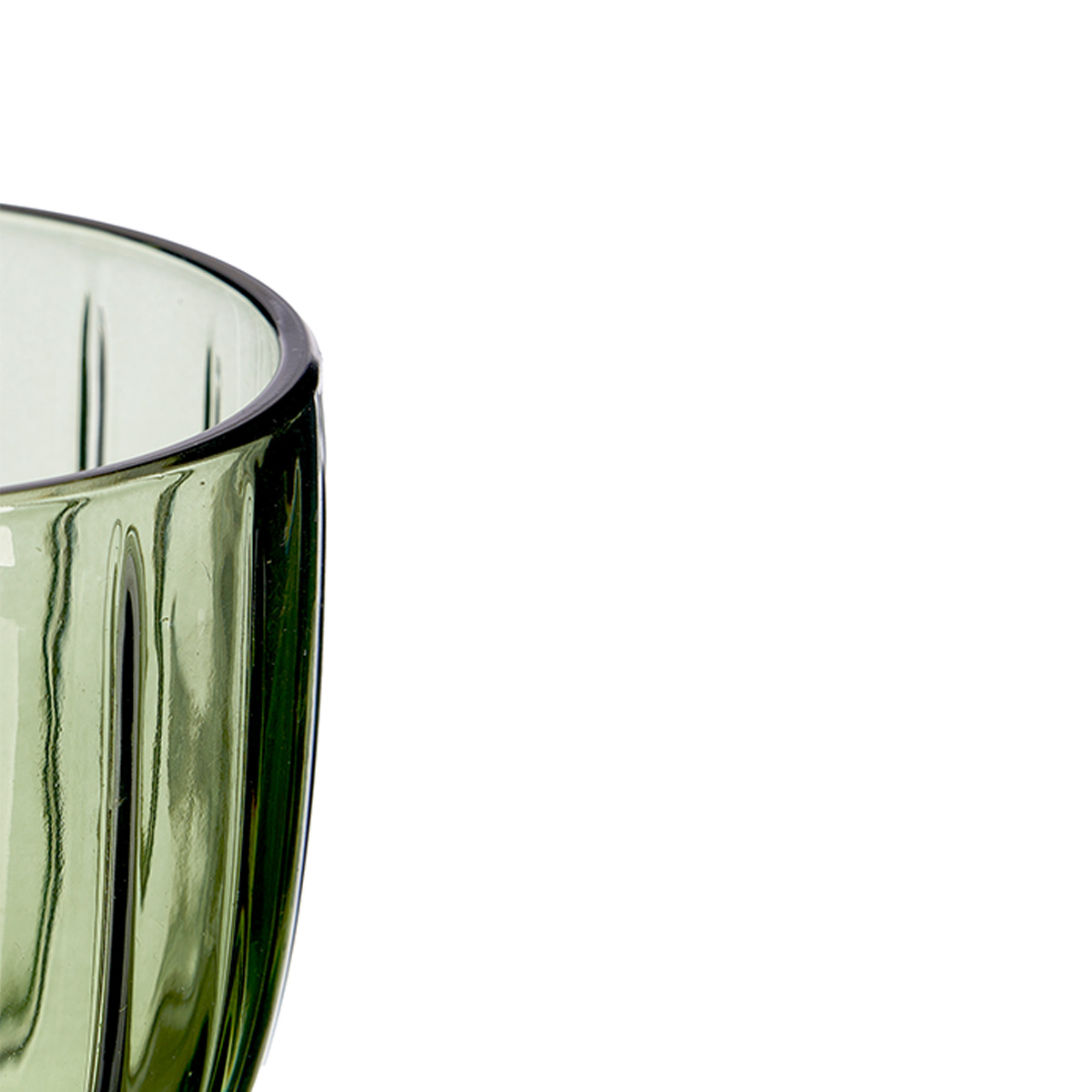 Vaso de agua a rayas 350 ml de vidrio