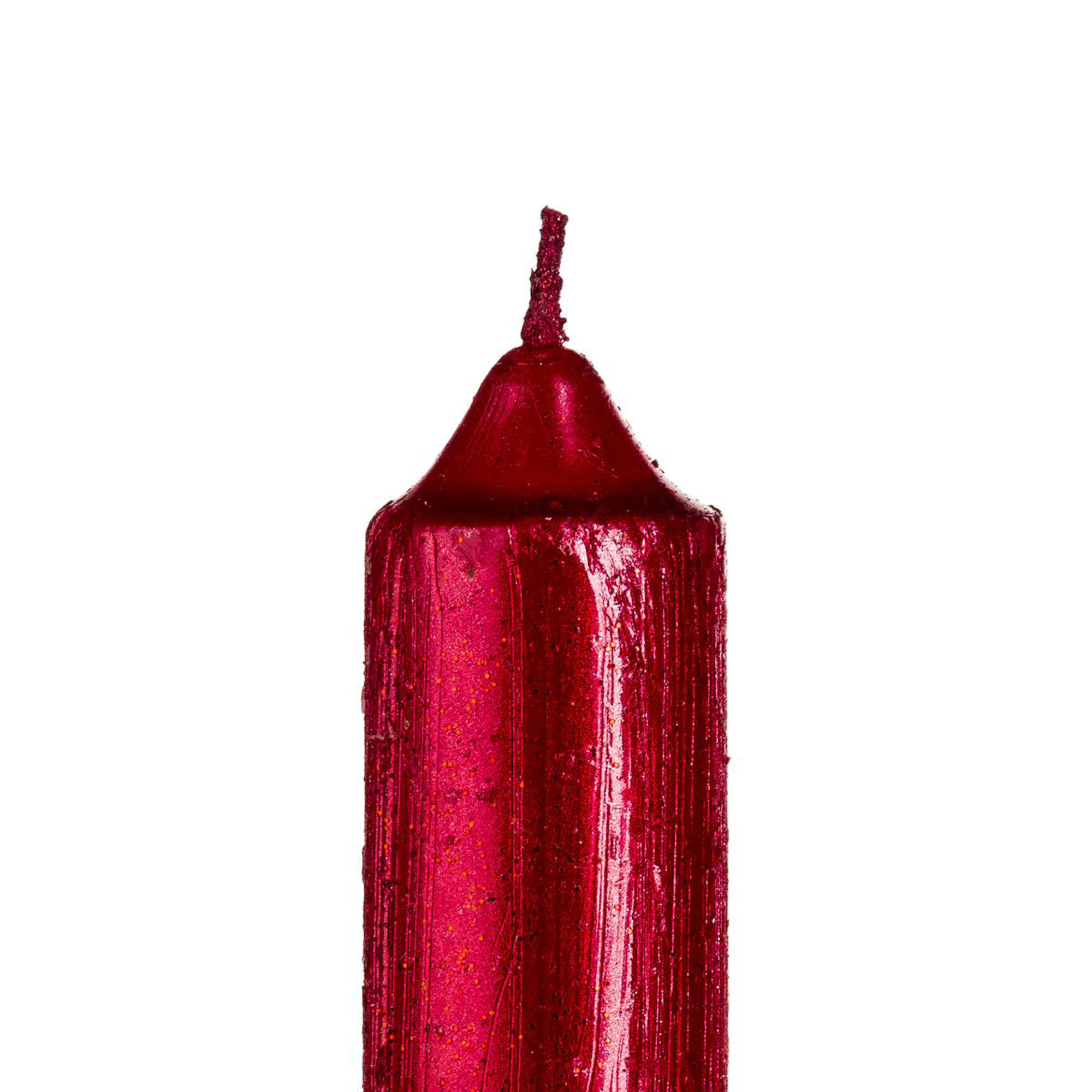 Set 4 Velas Navide&ntilde;as Rojas