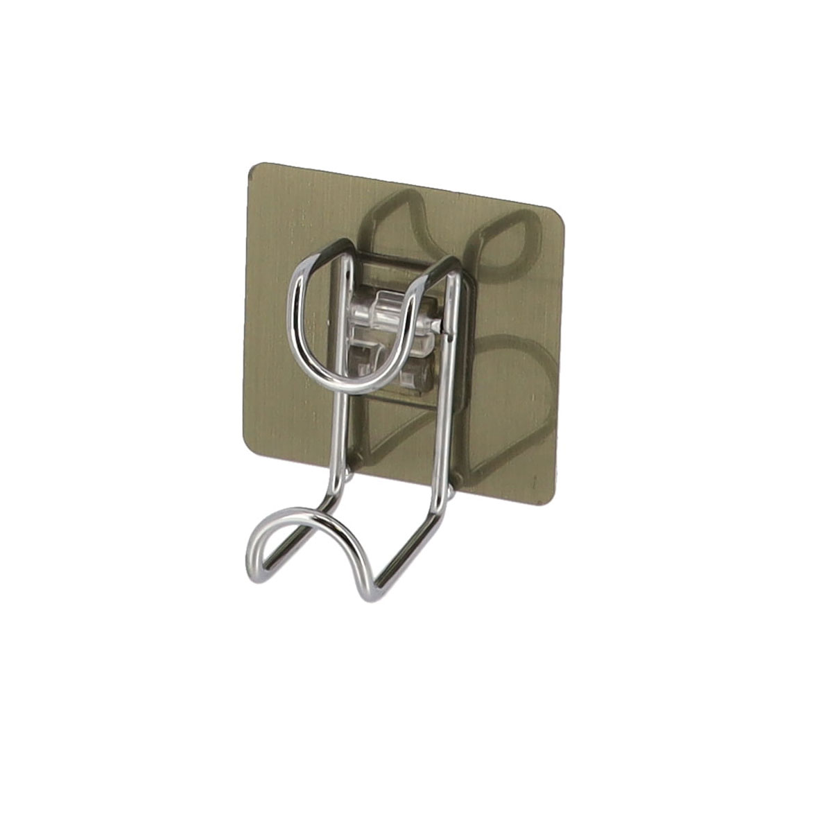 Gancho P/Ba&ntilde;o C/Adhesivo Acero Inox.