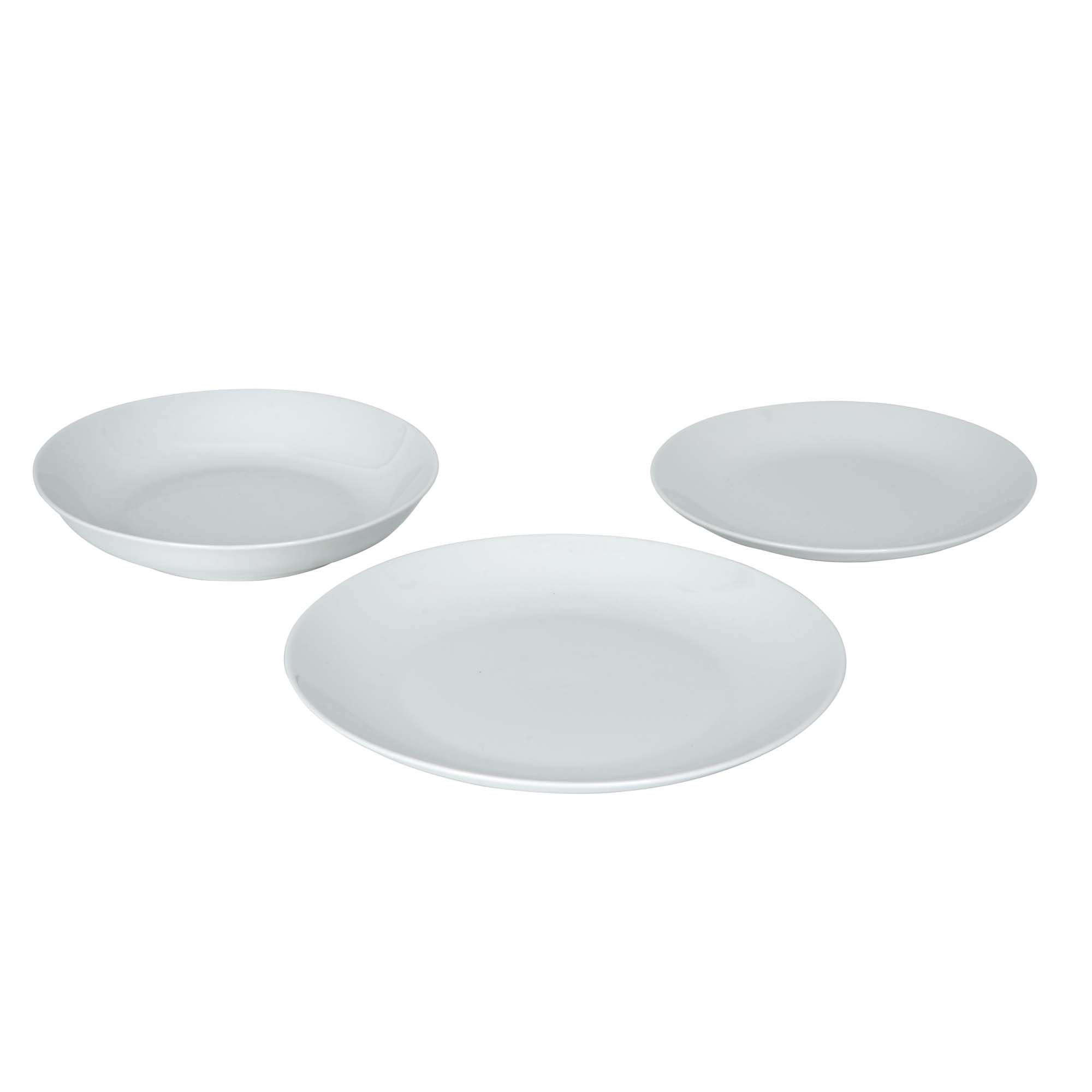 Vajilla blanca de cer&aacute;mica