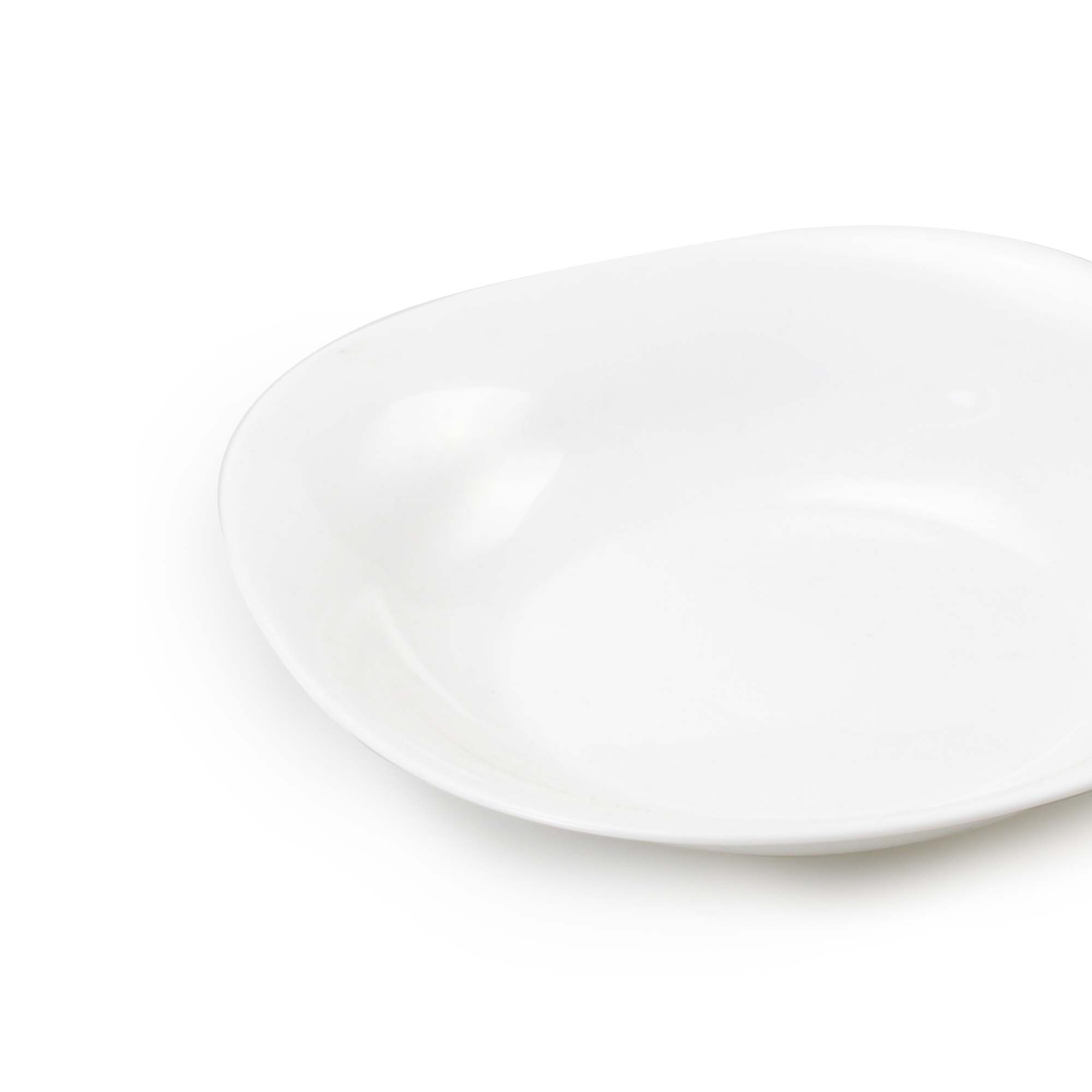 Cuenco Cuadrado Cerámica Blanco 18Cm