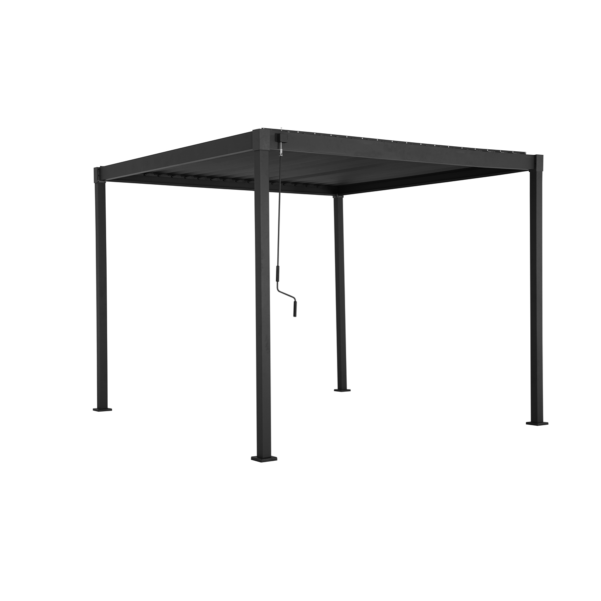 P&eacute;rgola HOKIA gris grafito 3x3m