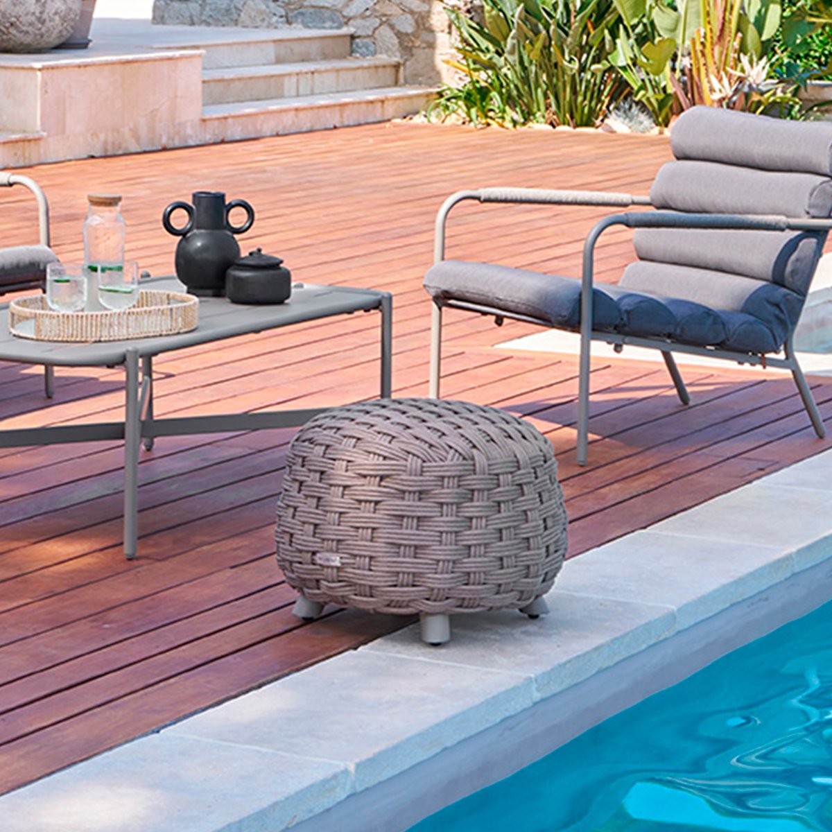 Puf exterior OBBAE caf&eacute;