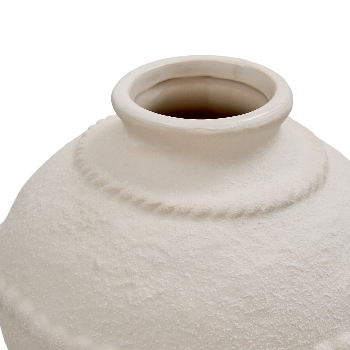 Jarr&oacute;n  blanco de cer&aacute;mica 15cm
