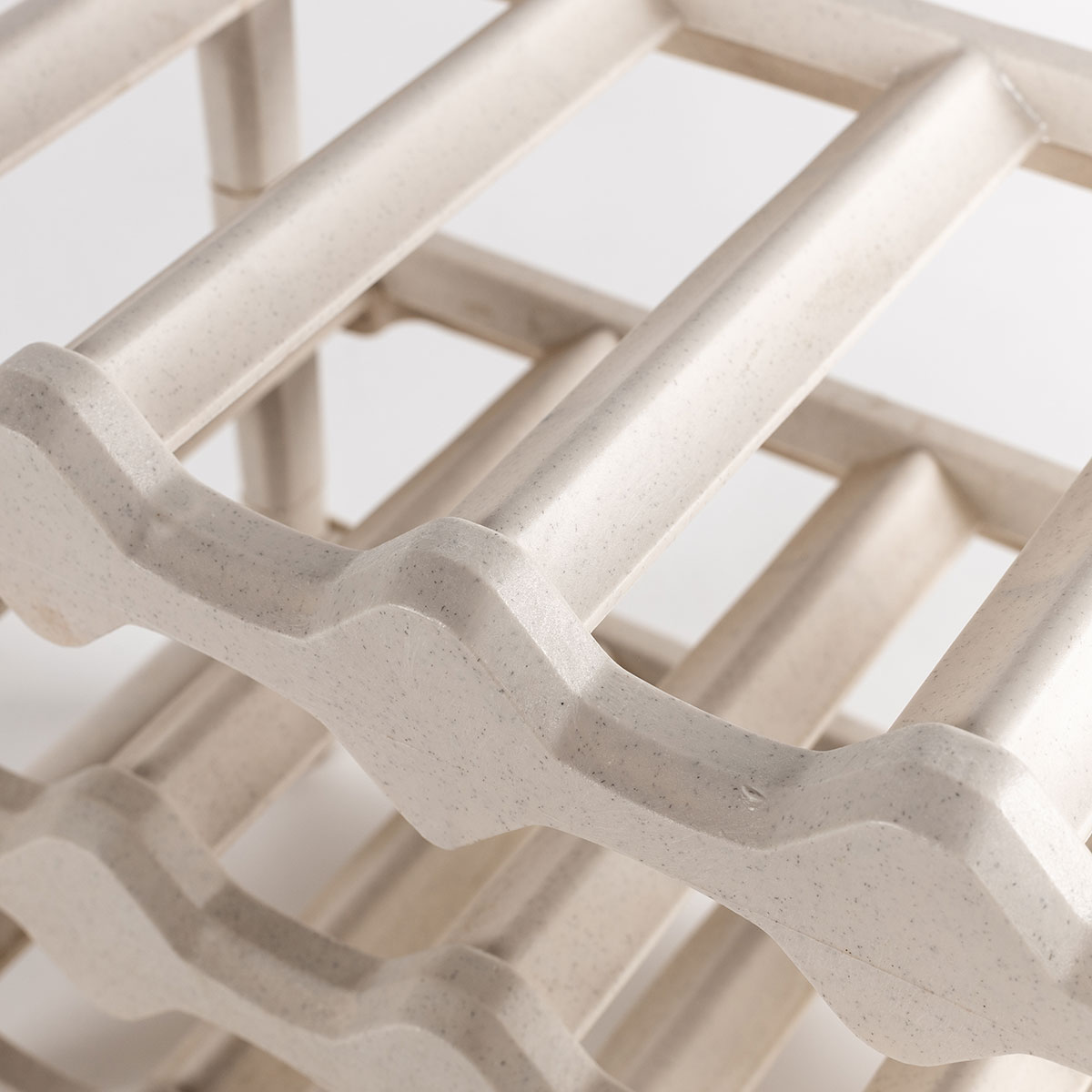 Botellero para 12 botellas beige