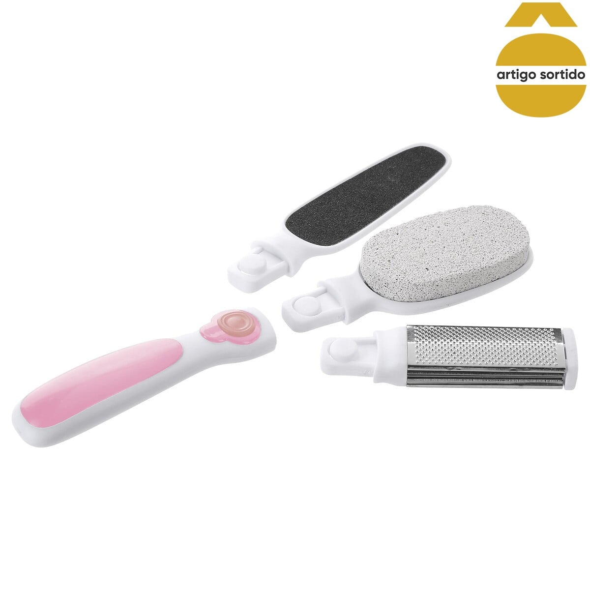 Lima Para Pedicure Com 3 Acess&oacute;rios