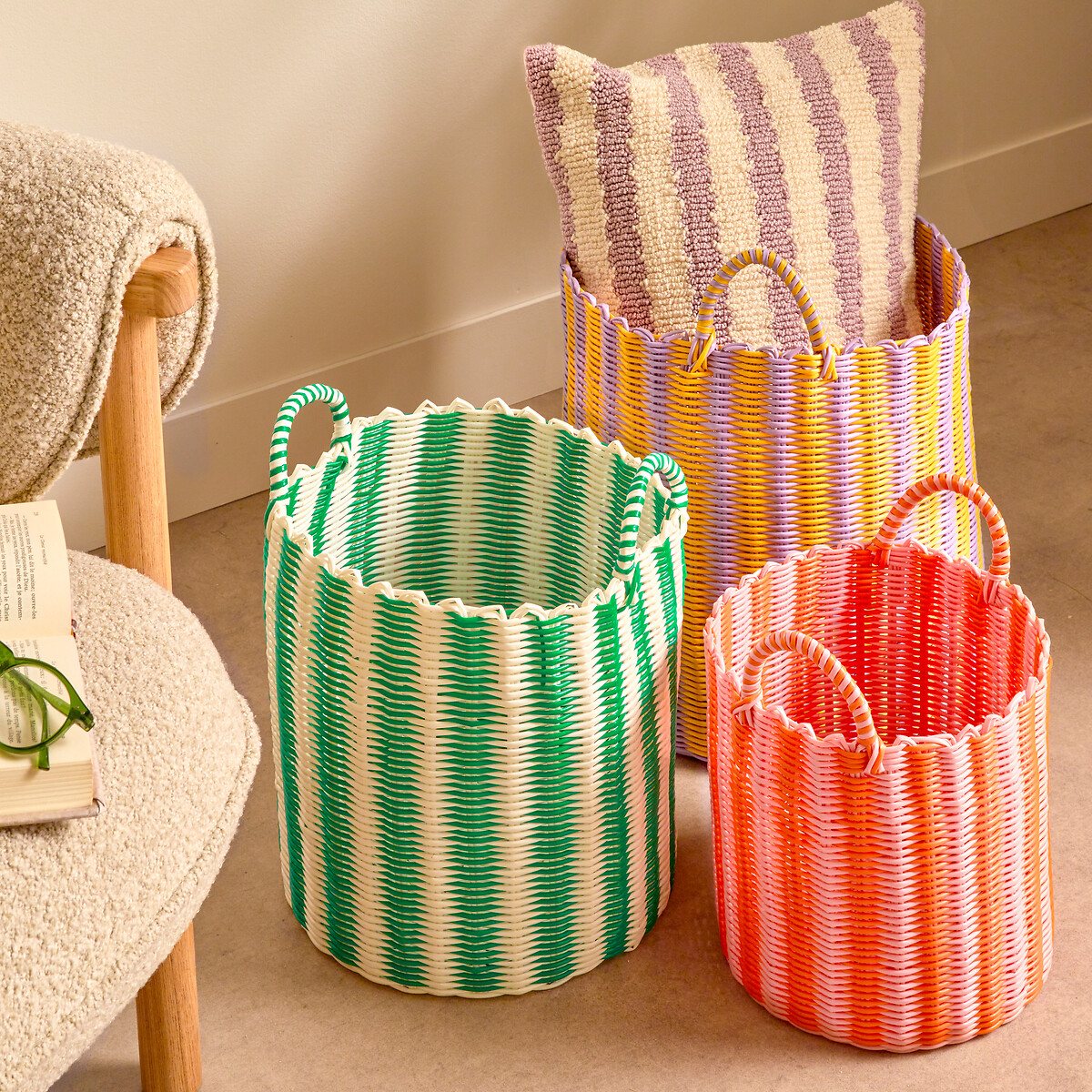 Cesto POOLSIDE verde 29cm