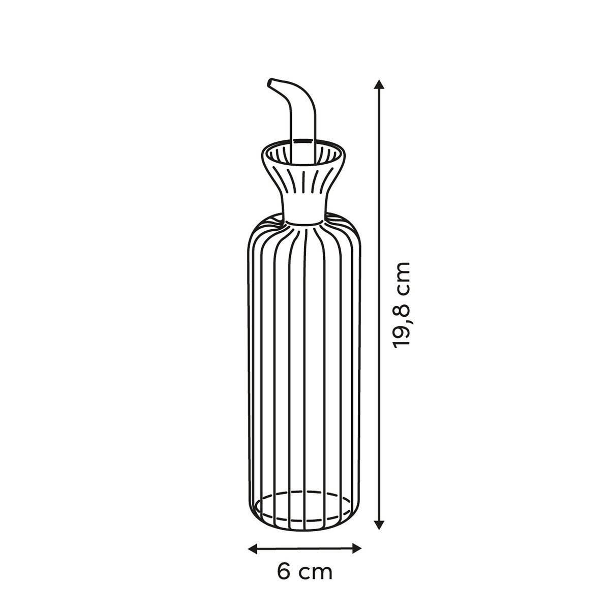 Vinagrera/Aceitera HARMONY de vidrio 0,25L