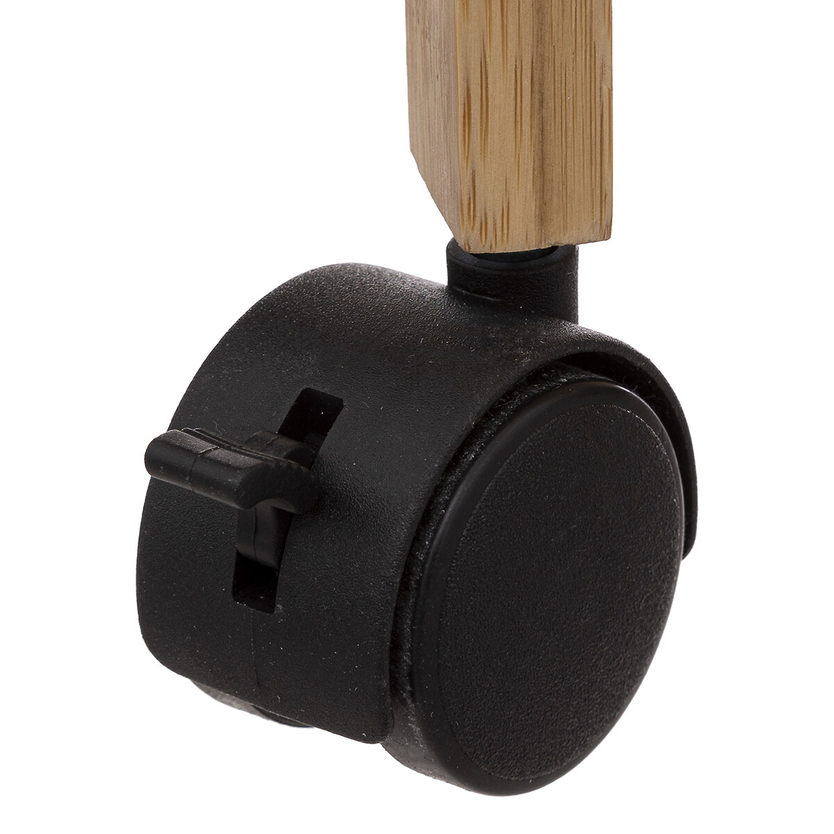 Carrito multiusos mar&oacute;n de bamb&uacute; con 3 baldas