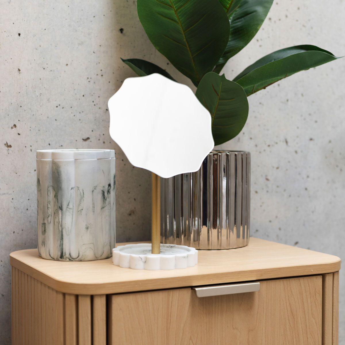 Espejo wc blanco 27cm