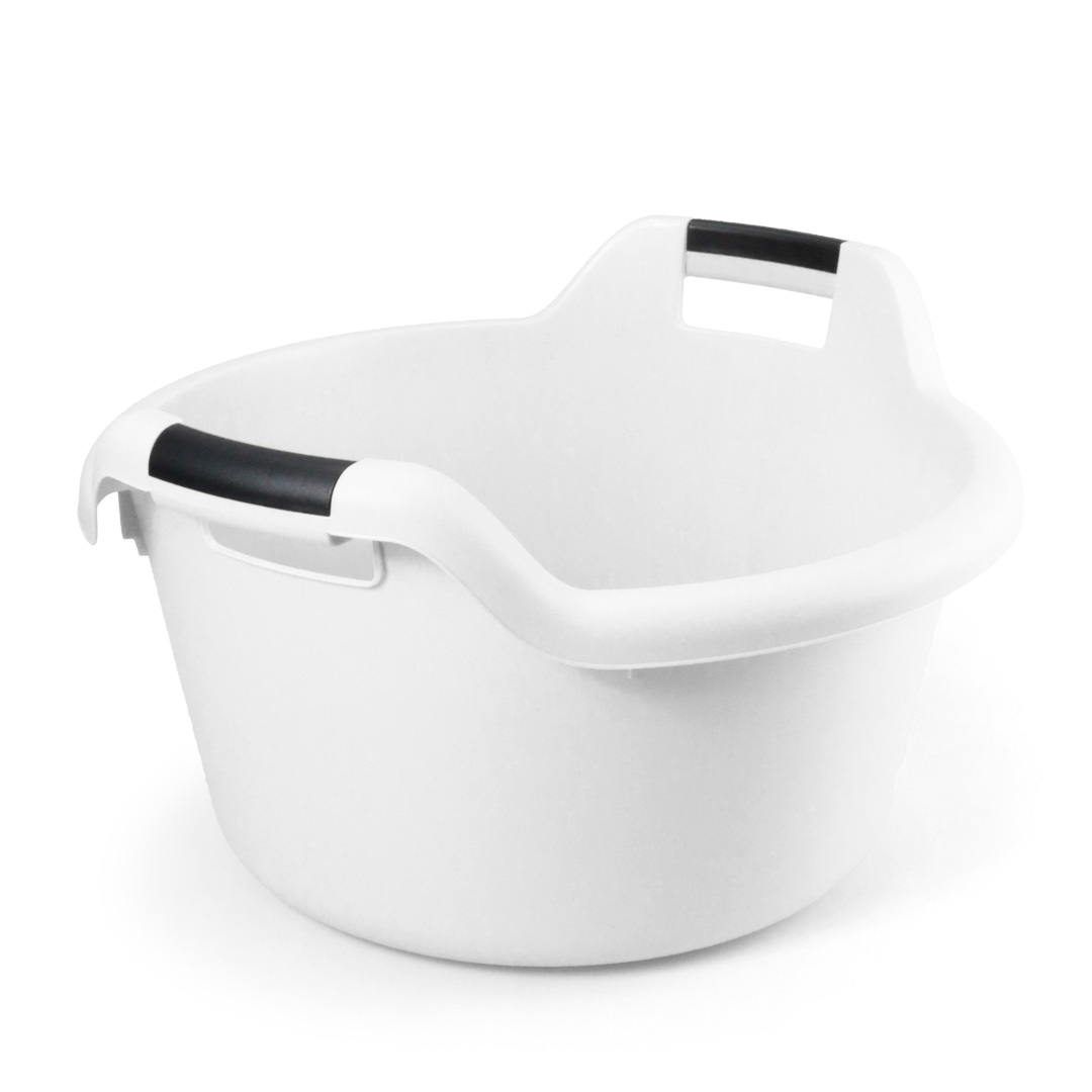 Barreño Redondo Blanco 30L Beclassic